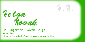 helga novak business card